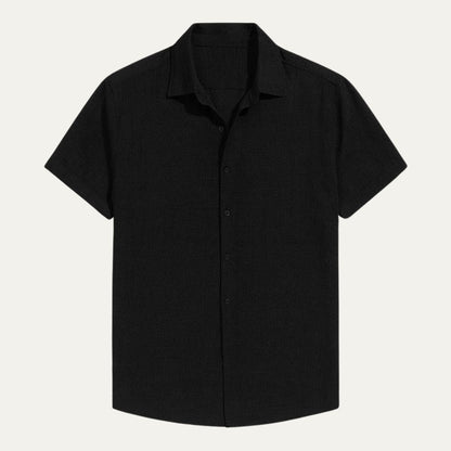 Casual Linen Short Sleeve Mens Shirt