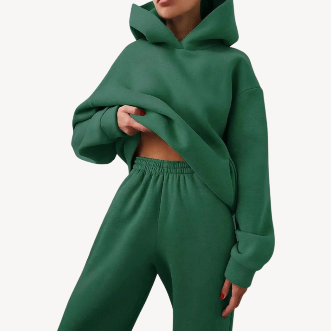 Women's Comfortable 2-Piece Hoodie Jogger Suit