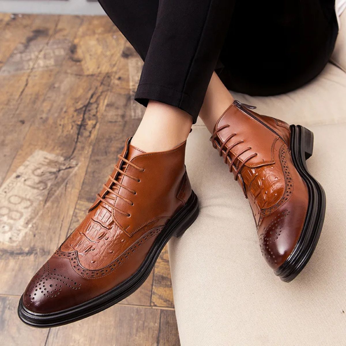 Stylish Men's Chelsea Boots - Premium Winter Dress Shoes