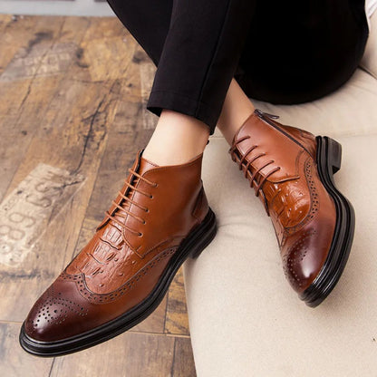 Stylish Men's Chelsea Boots - Premium Winter Dress Shoes