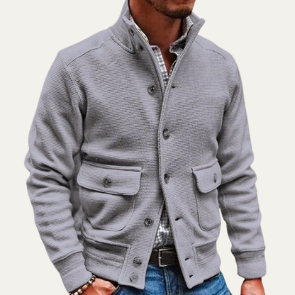 Cozy Crew Neck Sweater Jacket