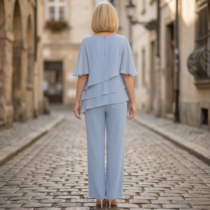 Ladies Lightweight Pantsuit Formal 2 Piece Evening Wear