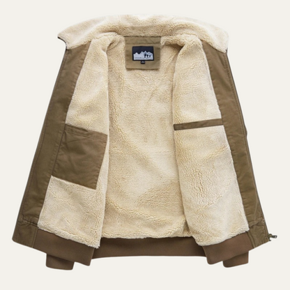 Thermal Mens Fleece Bomber Winter Coat