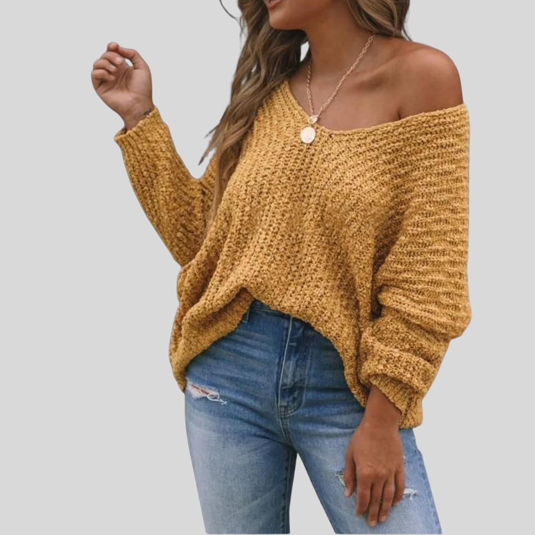 Cozy Relaxed Fit Long Sleeve Crew Sweater