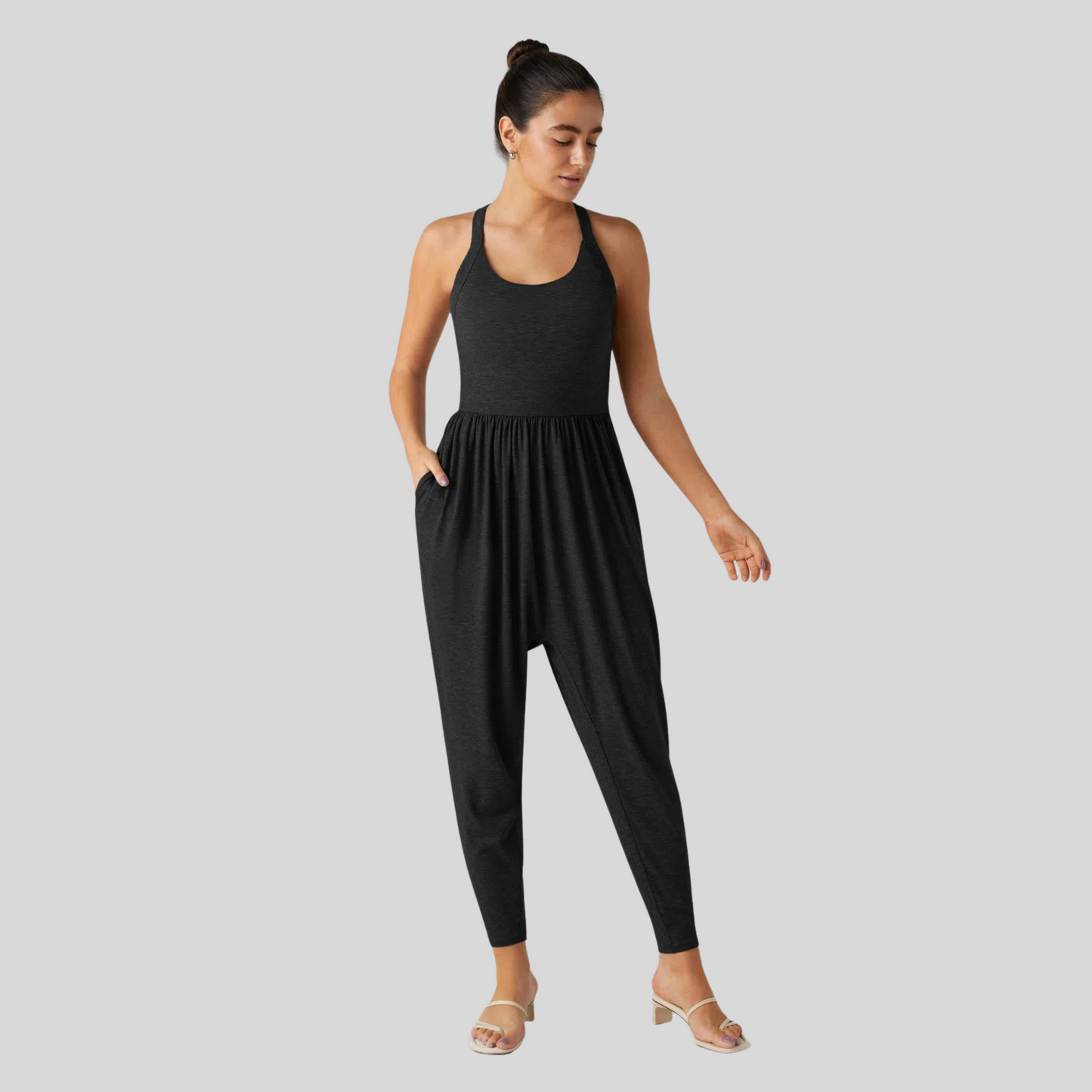 Relaxing Sleeveless Loungewear Jumpsuit