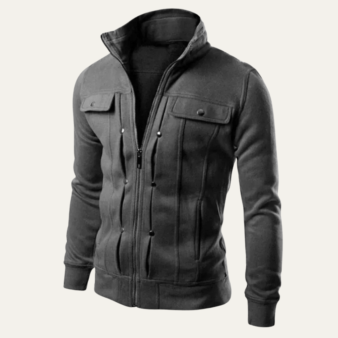 Men's Slim Fit Waterproof Zipper Jacket