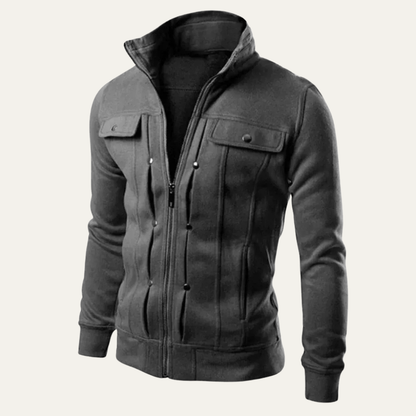 Men's Slim Fit Waterproof Zipper Jacket