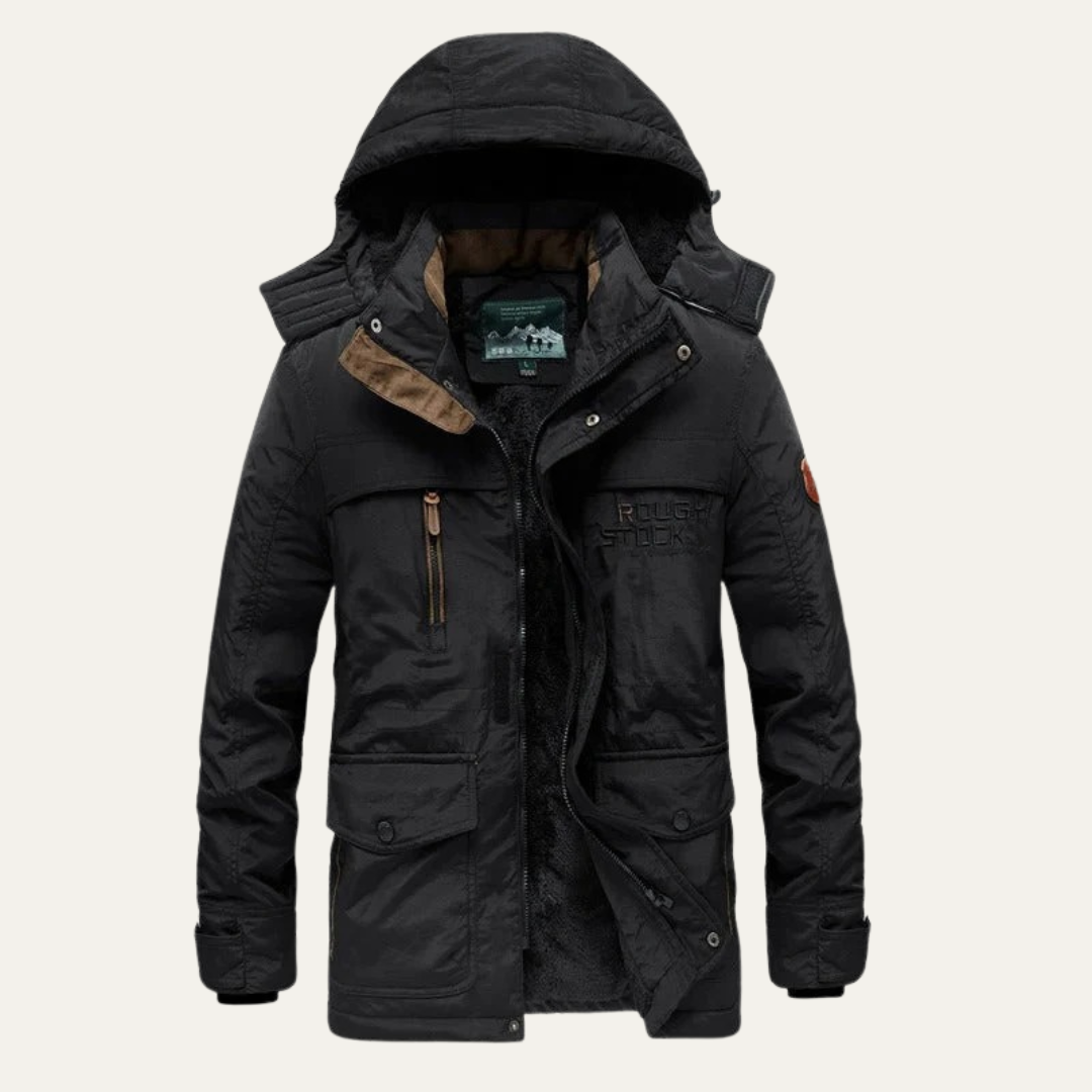 Men's Insulated Waterproof Parka Coat with Hood