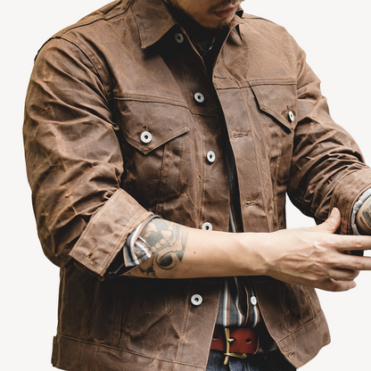 Waterproof Cotton Mens Parka Jacket