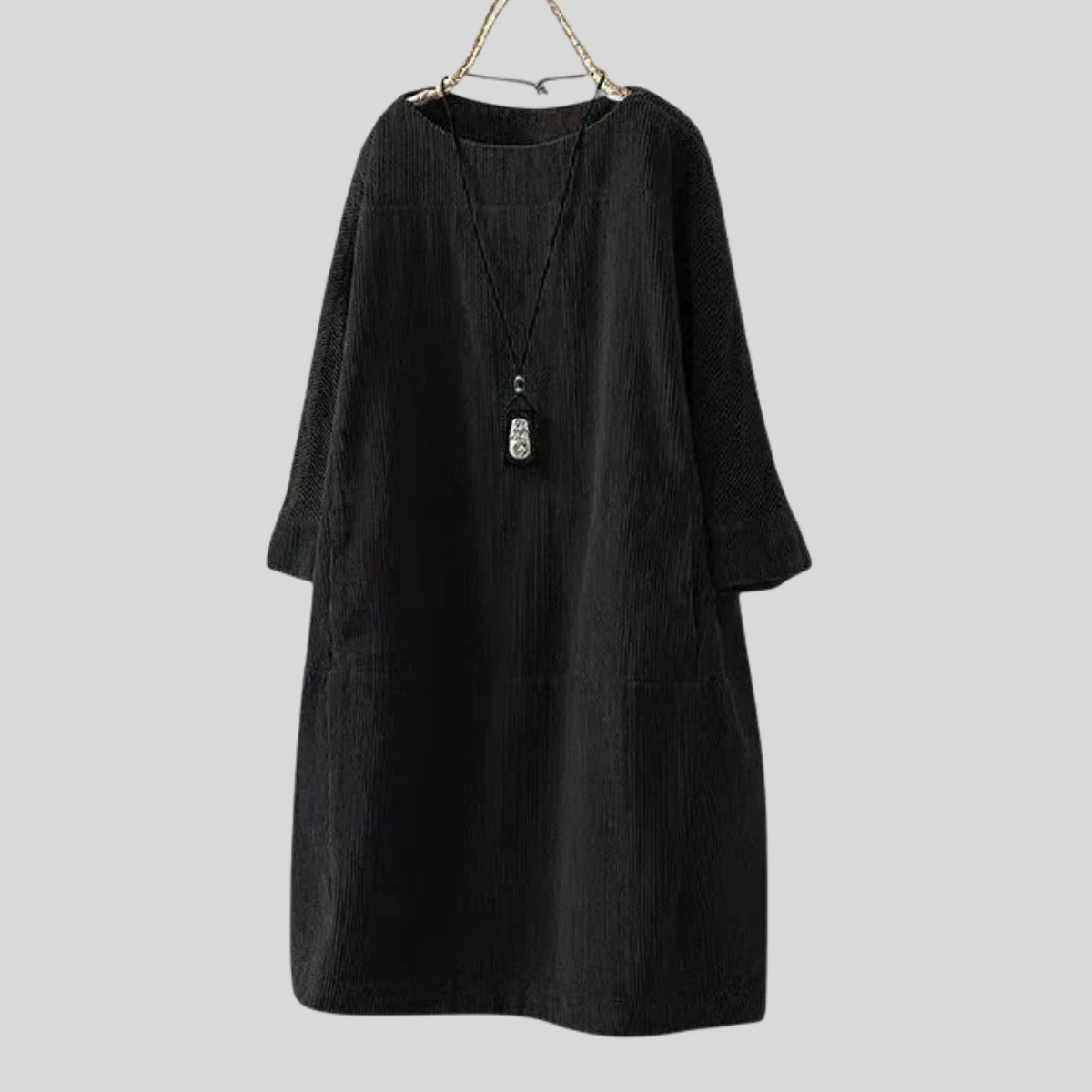 Relaxed Fit Casual Midi Dress