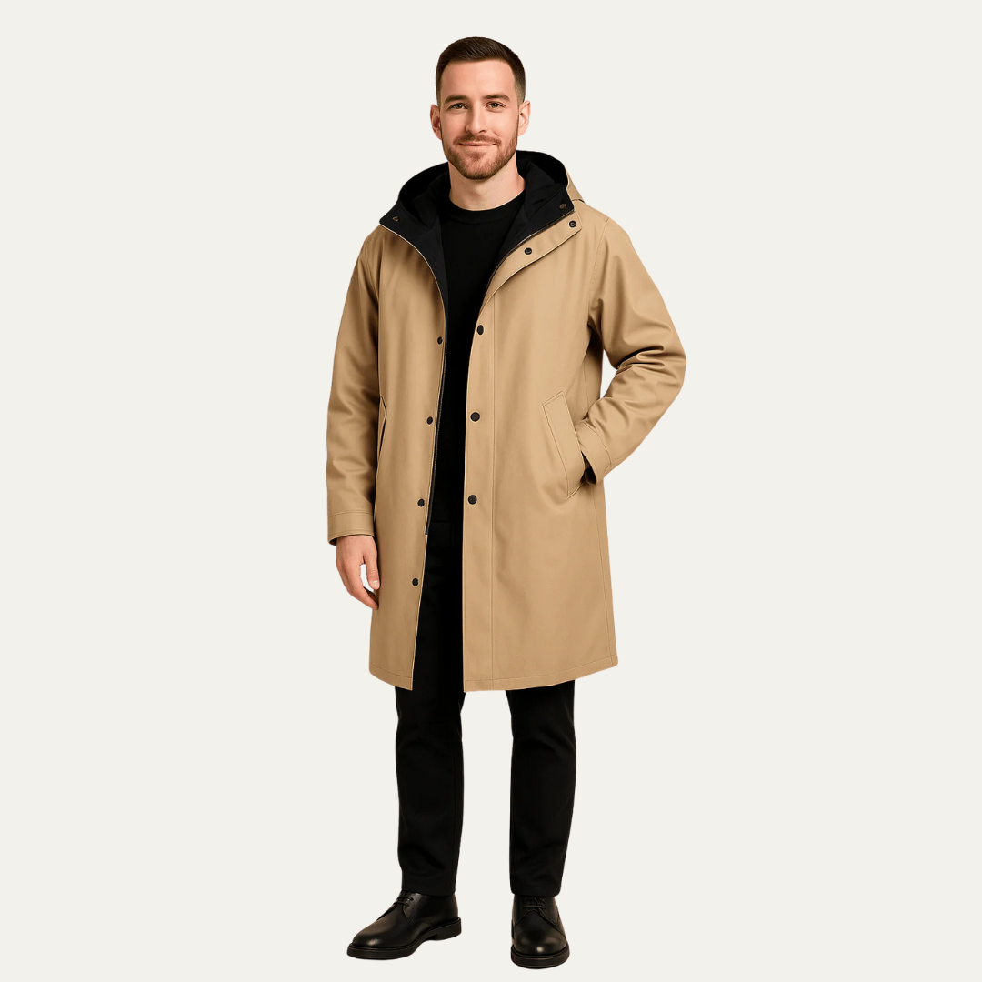 Waterproof Men's Lightweight Parka Coat