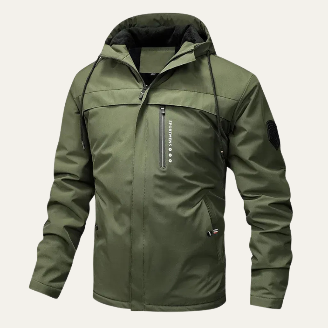 Warm Waterproof Men's Hooded Snow Jacket