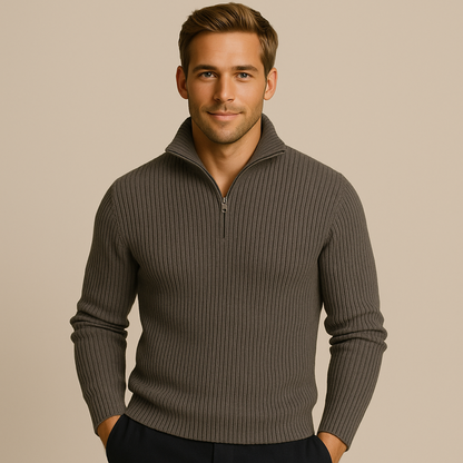 Warm Wool Quarter Zip Sweater