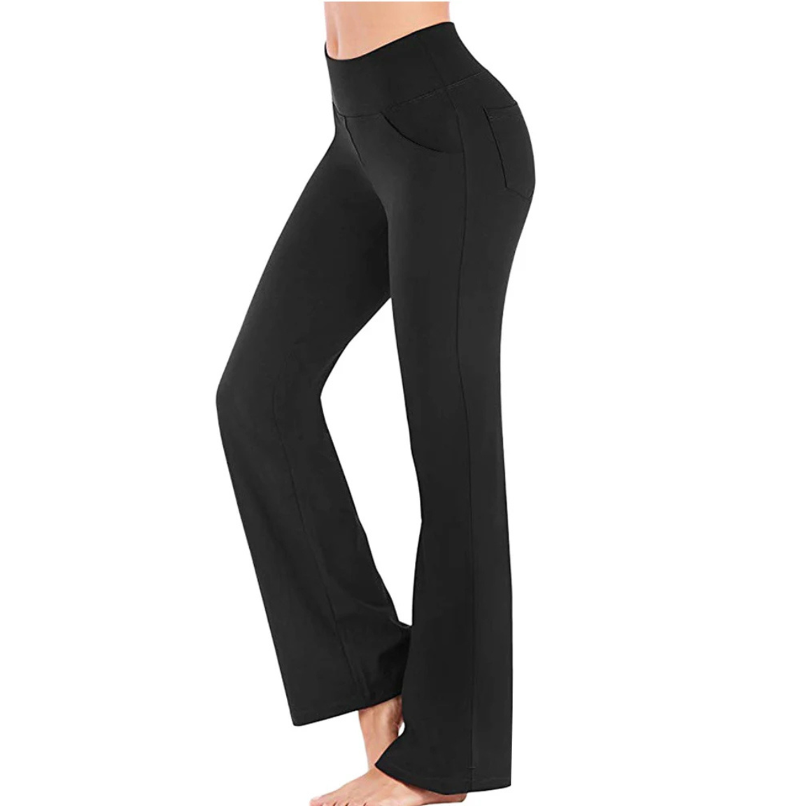 Trendy High Waist Flare Leg Women's Pants