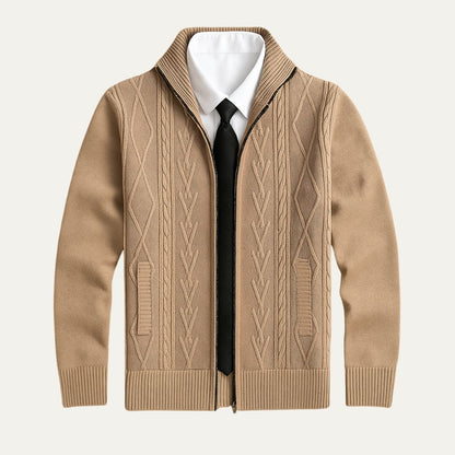 Traditional Mens Knit Cardigan Sweater