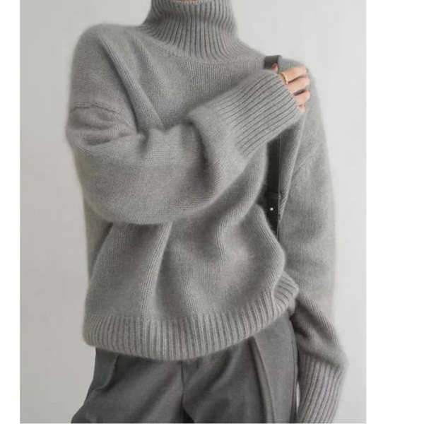 Cozy Women's Soft Crew Neck Wool Sweater