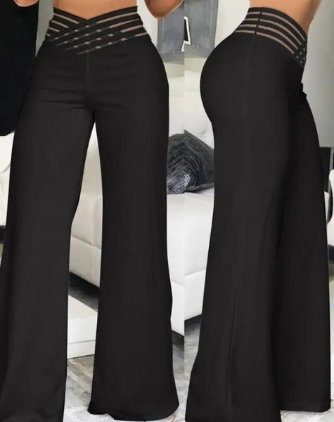 Women's Soft High Waist Flare Leg Pants