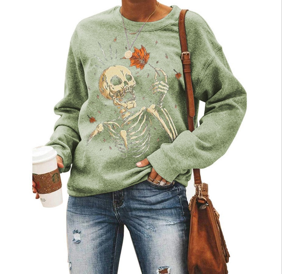 Scary Halloween Ladies Graphic T-Shirt