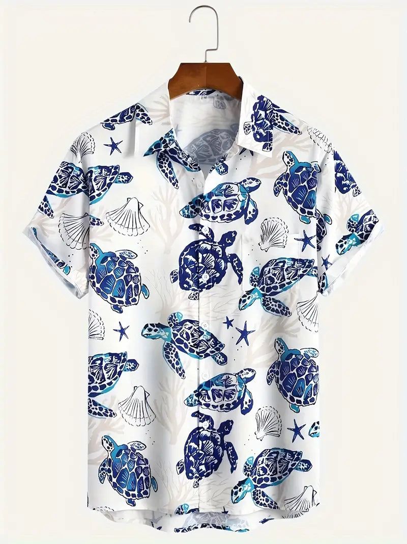 Relaxed Fit Tropical Print Shirt for Men - OutfitLondon