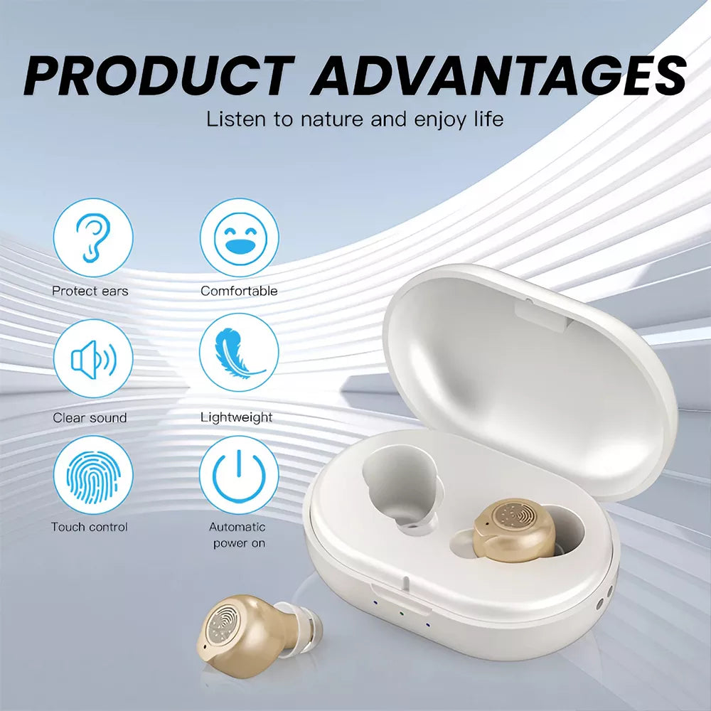 Magnetic Rechargeable Hearing Aids for Seniors