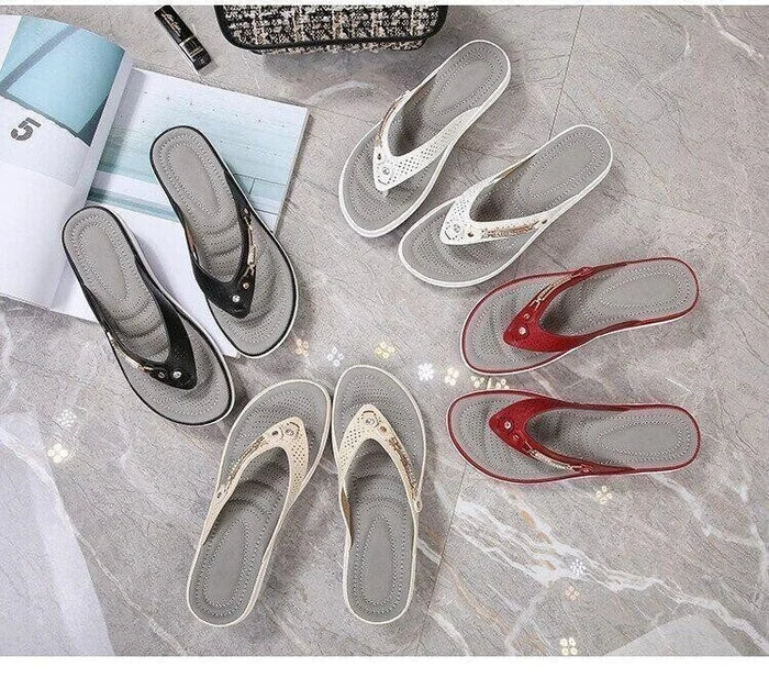 Comfortable Cushioned Beach Flip Flop Sandals