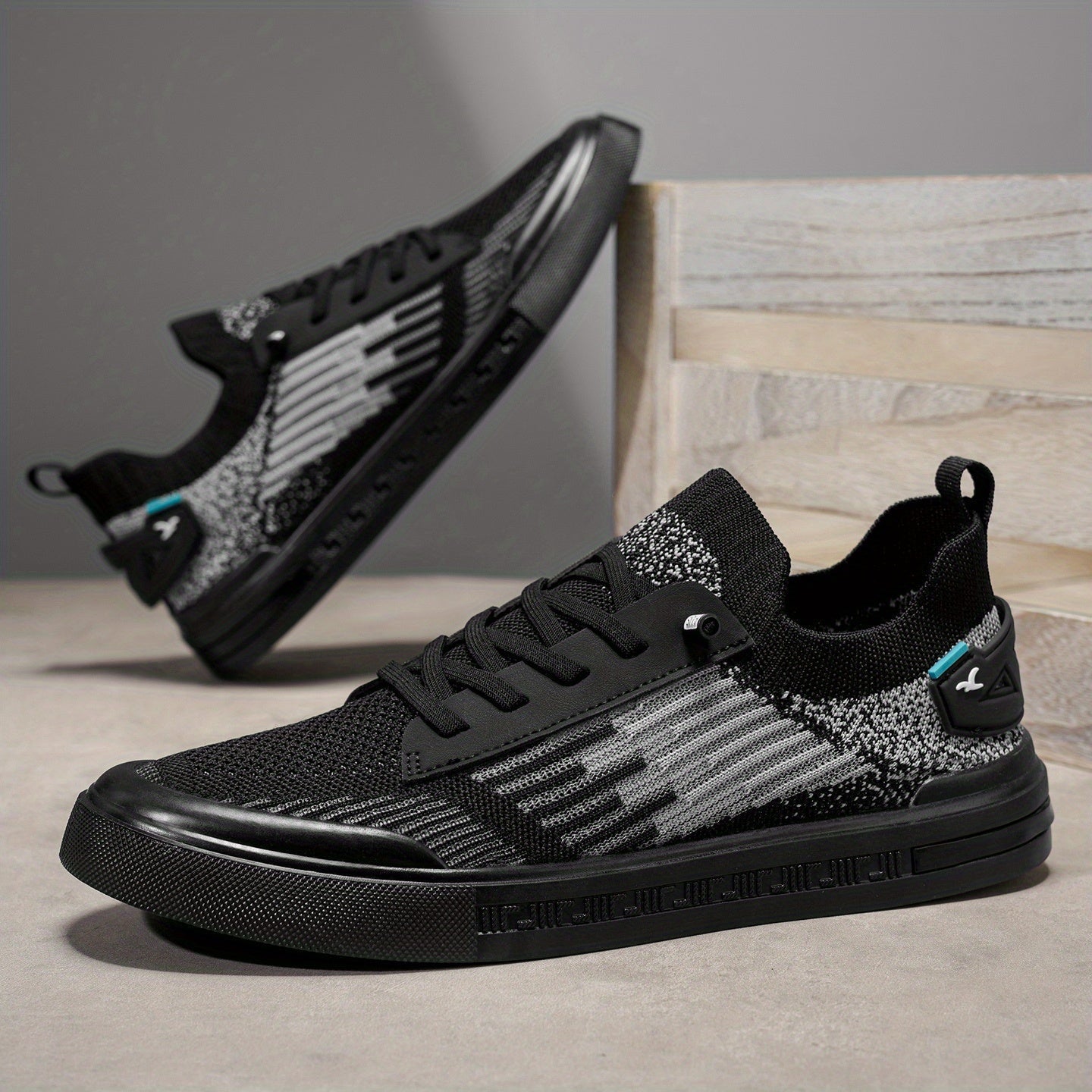 Comfy Knit Sneakers - Casual Lightweight Shoes