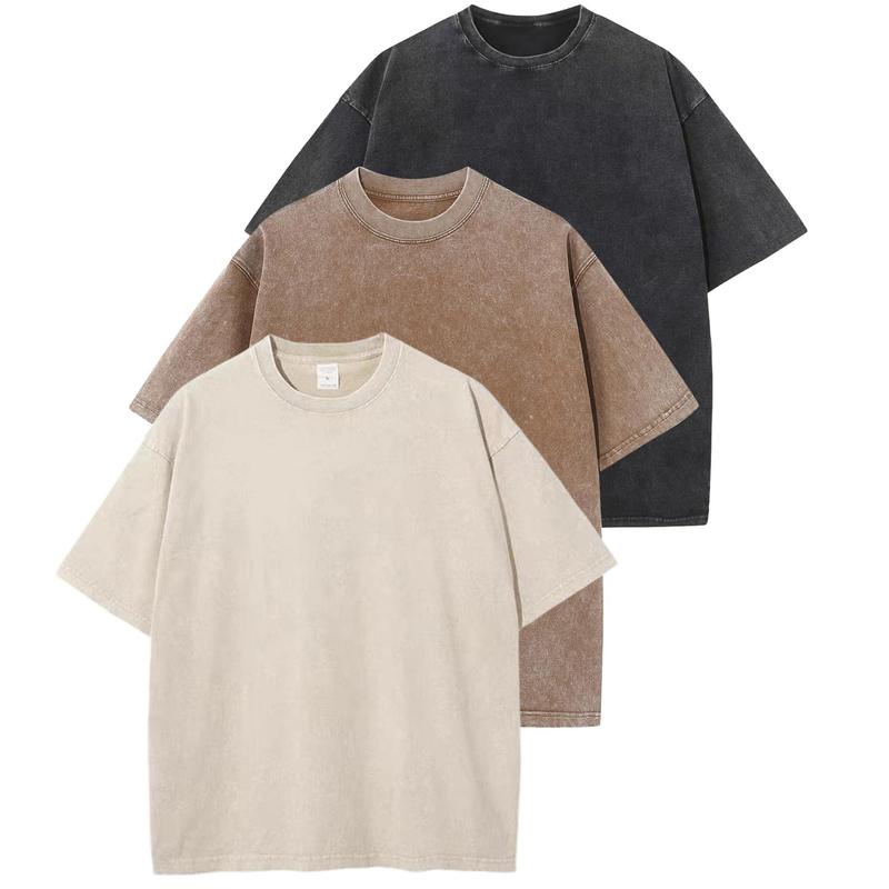 Relaxed Fit Casual Tee Shirt 3 Pack Bundle