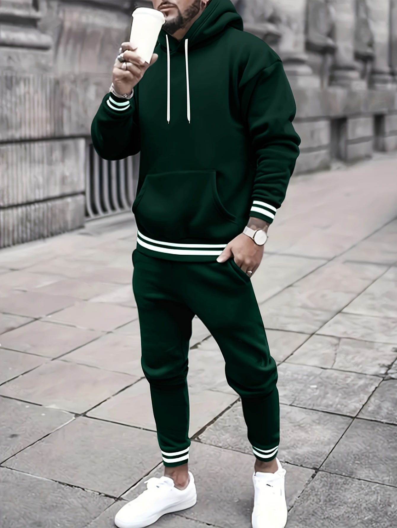 Casual Graphic Printed Mens Jogger Suit