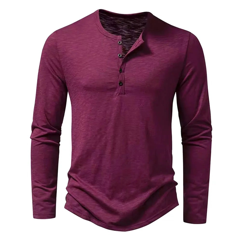 Traditional Comfort Fit Henley Shirt