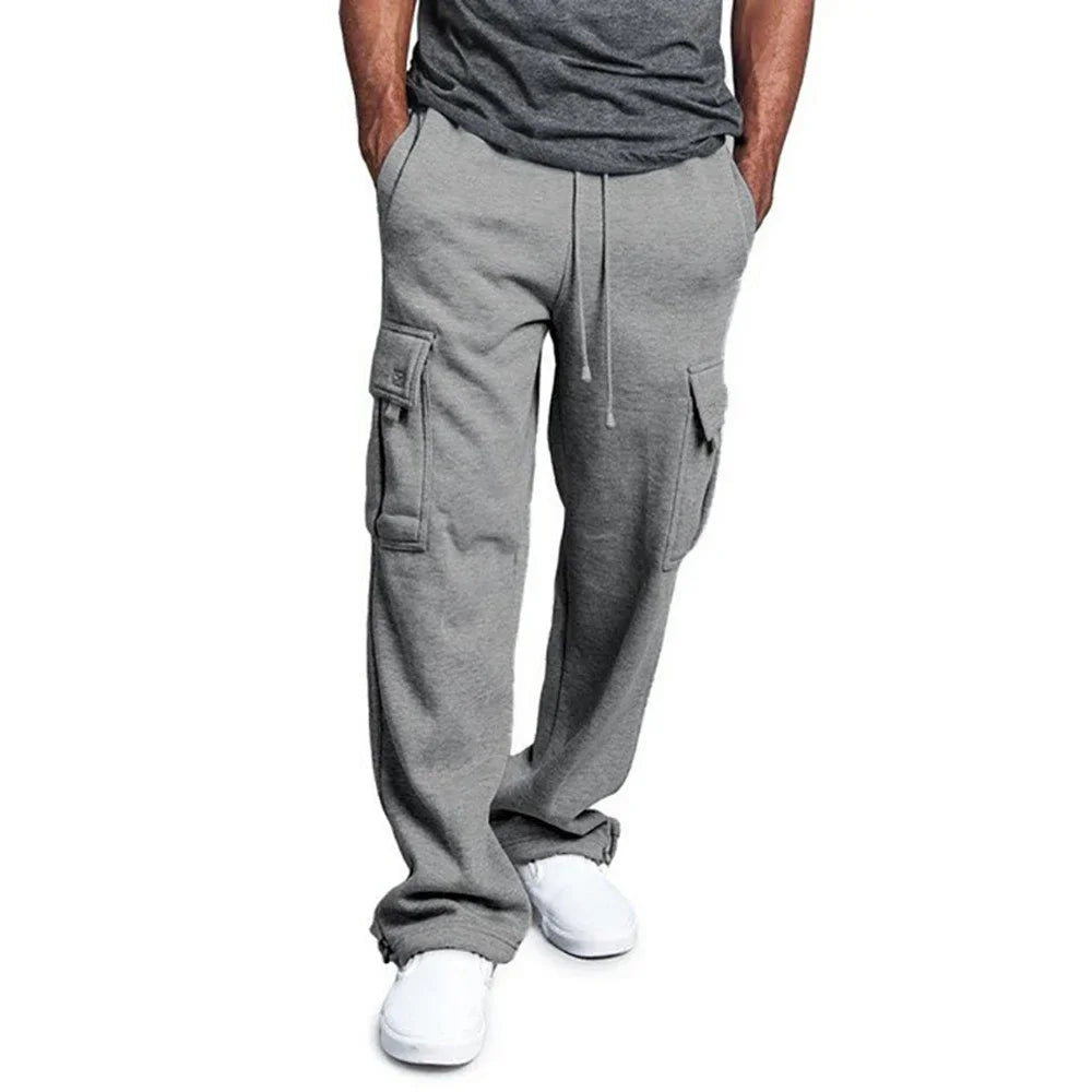 Soft Men's Fleece Cargo Sweatpants