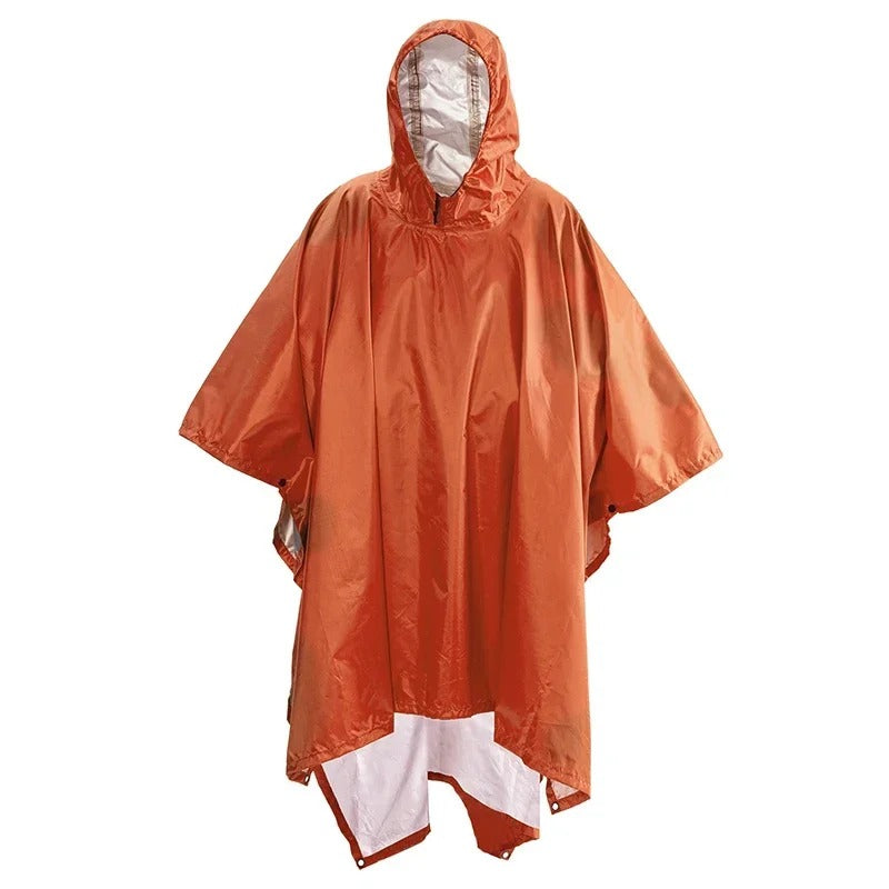 Breathable Compact Men Women Rain Jacket Poncho