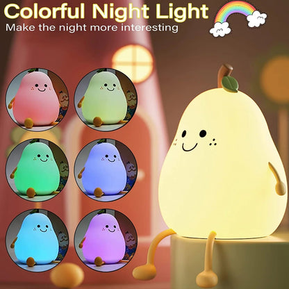 Cute Pear Night Light Lamp