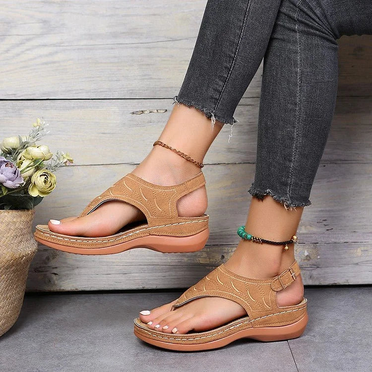 Women's Low-Wedge Women Orthopedic Sandals