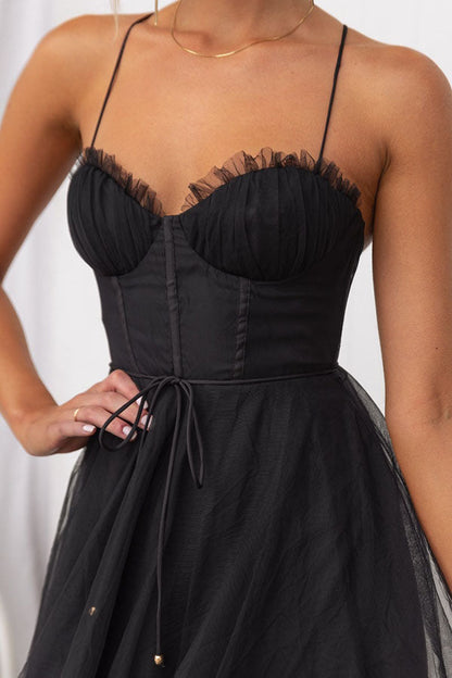 Beautiful Lace Corset Waist Dress