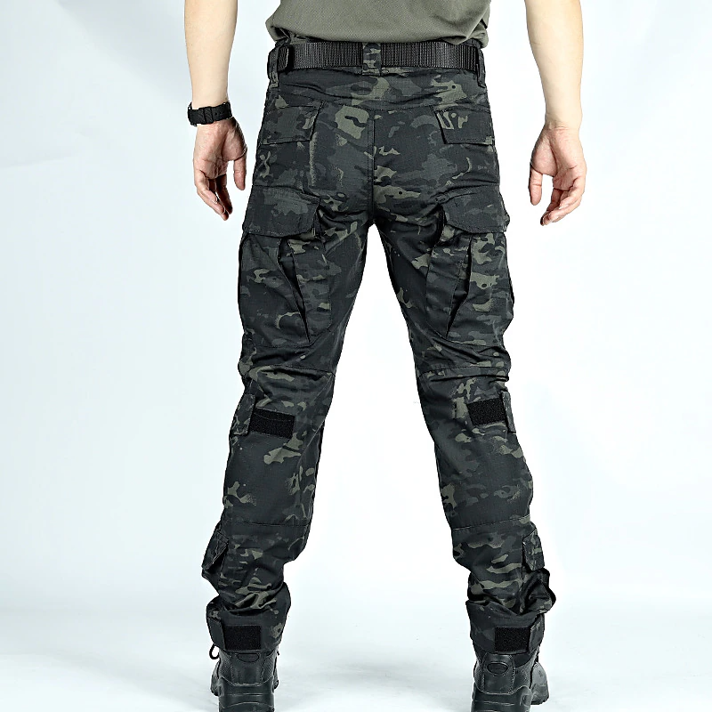 Men's Cargo Pants Pocket Plain Camouflage Comfort Breathable