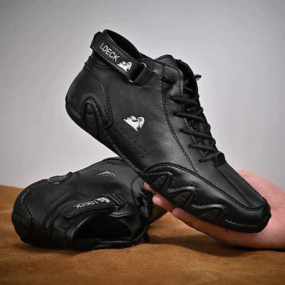 Barefoot Beck Ram Shoes Italian Handmade Suede Velcro High Boots