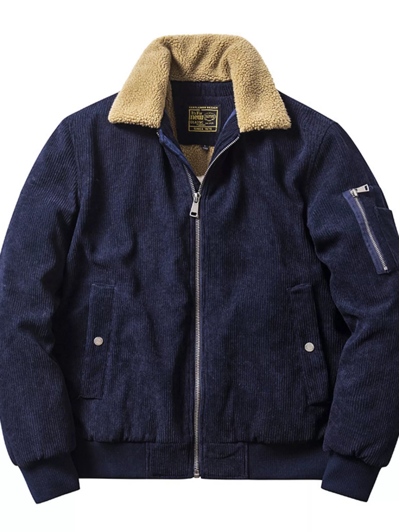 Large Plush Corduroy Coat