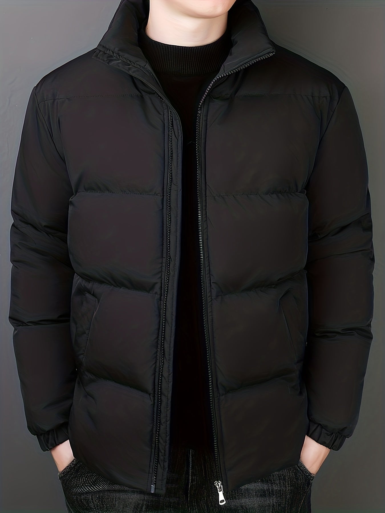 Warm Waterproof Mens Insulated Jacket with Pockets