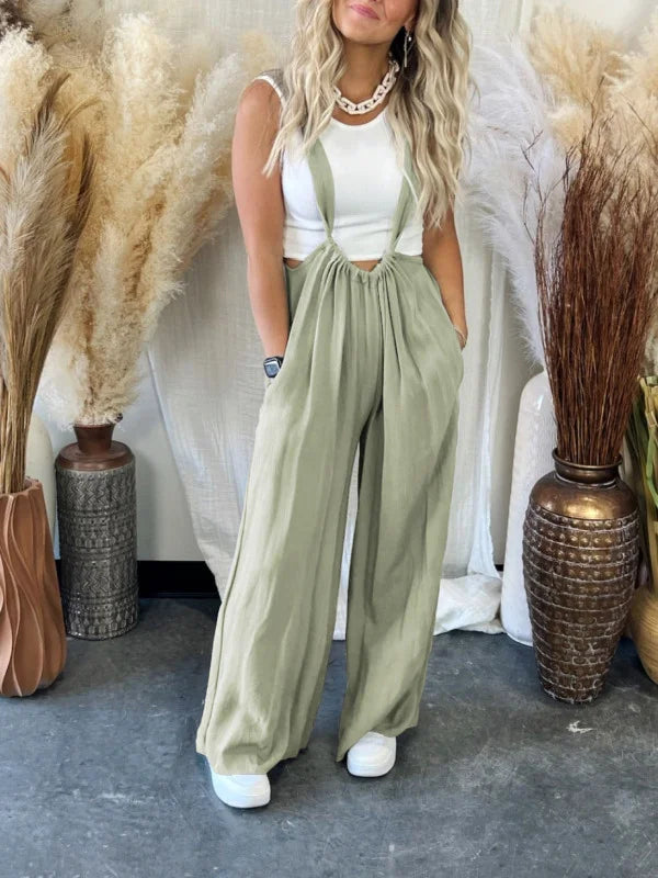 Relaxed Fit Womens Tank Jumpsuit