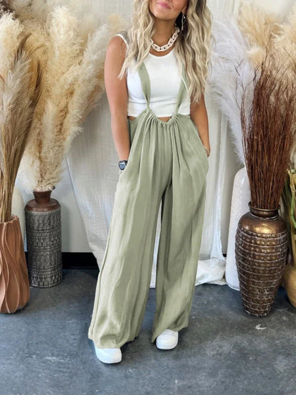 Relaxed Fit Womens Tank Jumpsuit