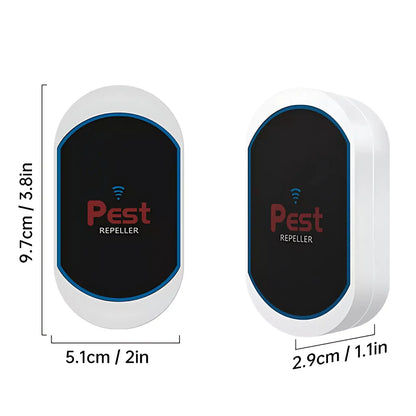 Multifunctional Ultrasonic Silent Electronic Pest Repeller - Repels Mosquitoes, Cockroaches, Spiders, Bats