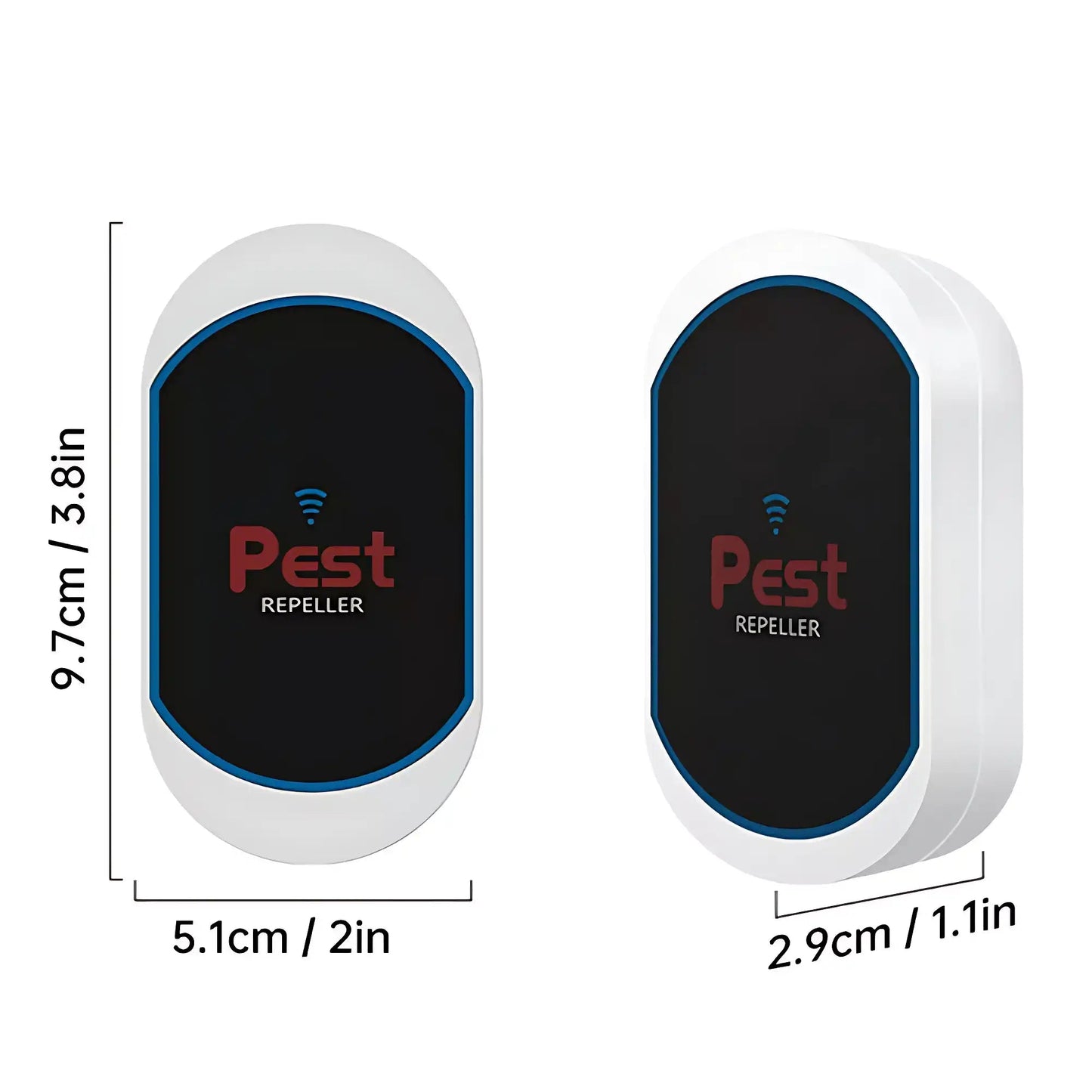 Multifunctional Ultrasonic Silent Electronic Pest Repeller - Repels Mosquitoes, Cockroaches, Spiders, Bats