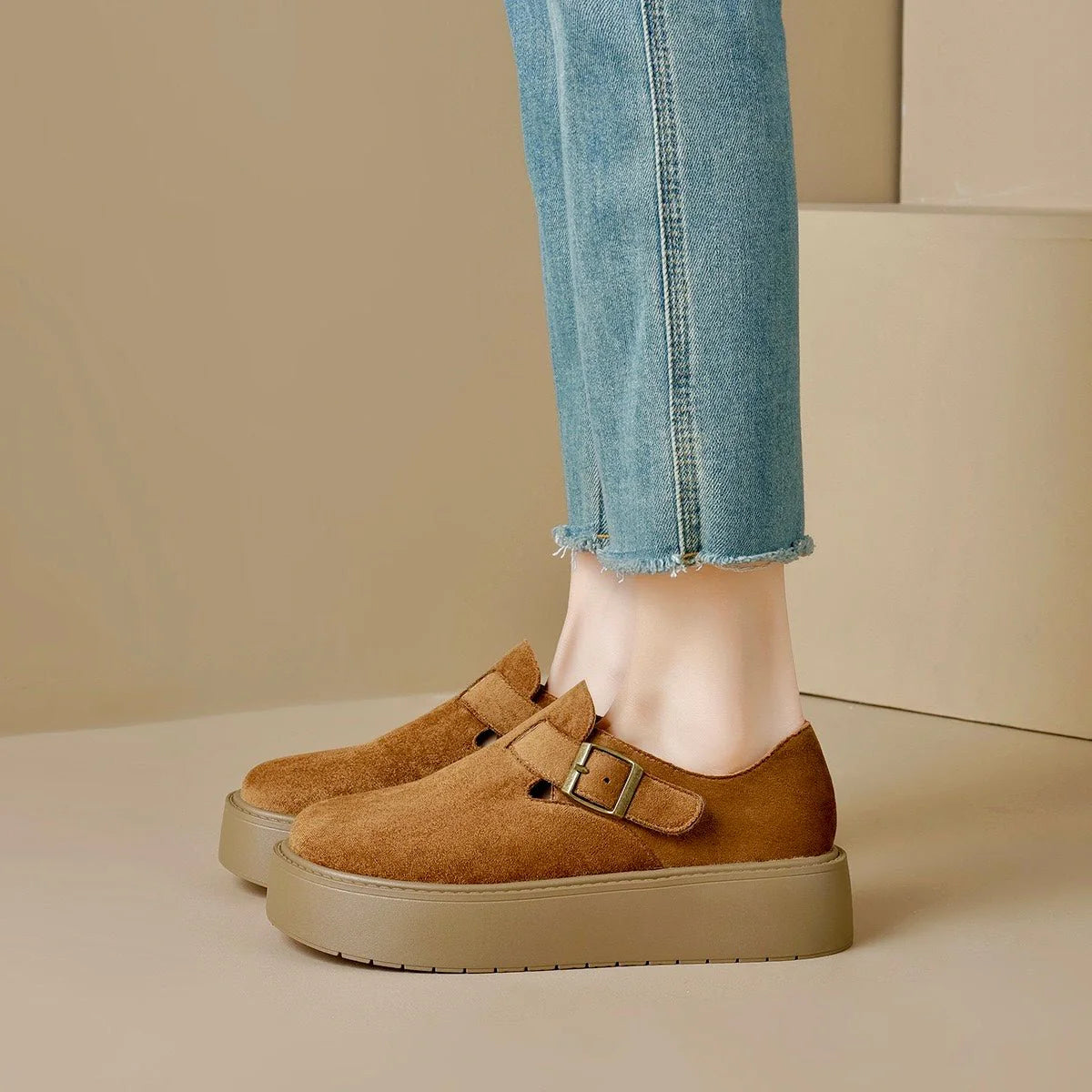 Women's Orthopedic Comfort Clogs | Suede Platform with Arch Support