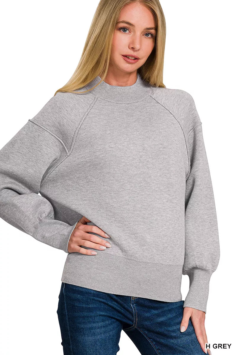 Comfortable Relaxed Fit Distressed Knit Sweater