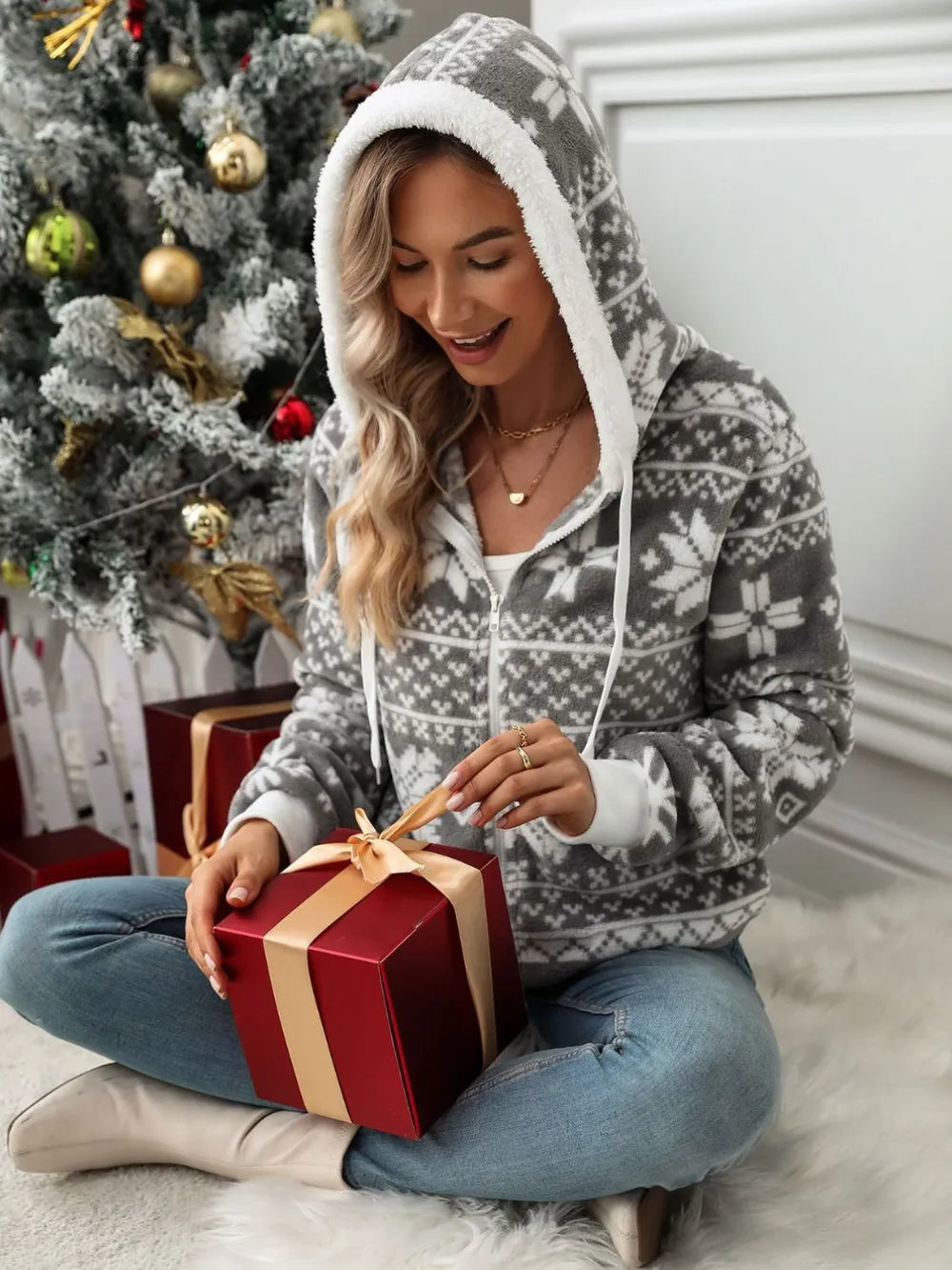 Cozy Soft Zipper Hooded Sweatshirt Jacket - OutfitLondon