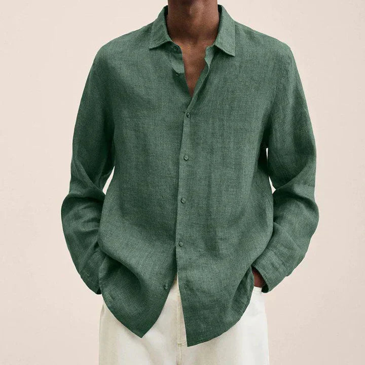 Comfortable Classic Linen Men's Shirt