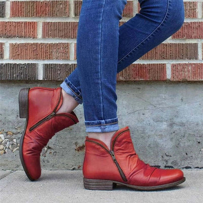 Cozy Colorful Ankle Winter Boots