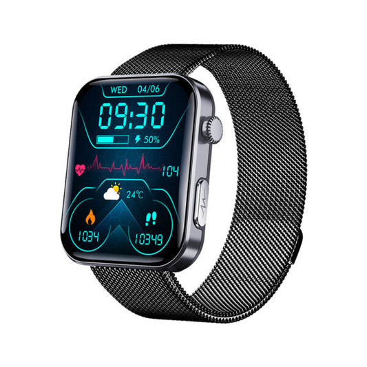GT5 Pro Max Blood Glucose Watch With BP+HRV+ECG(EKG)+SOS+Stress+Sleep Monitoring
