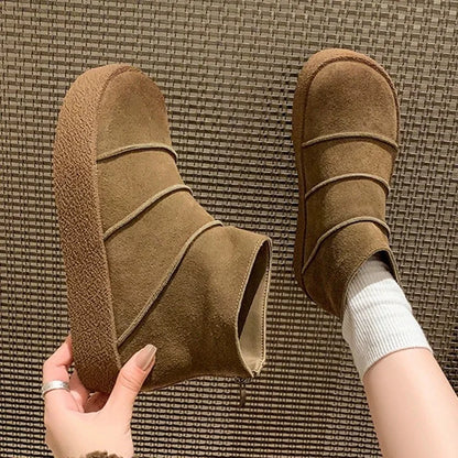 Women's Warm Low Heel Winter Boots