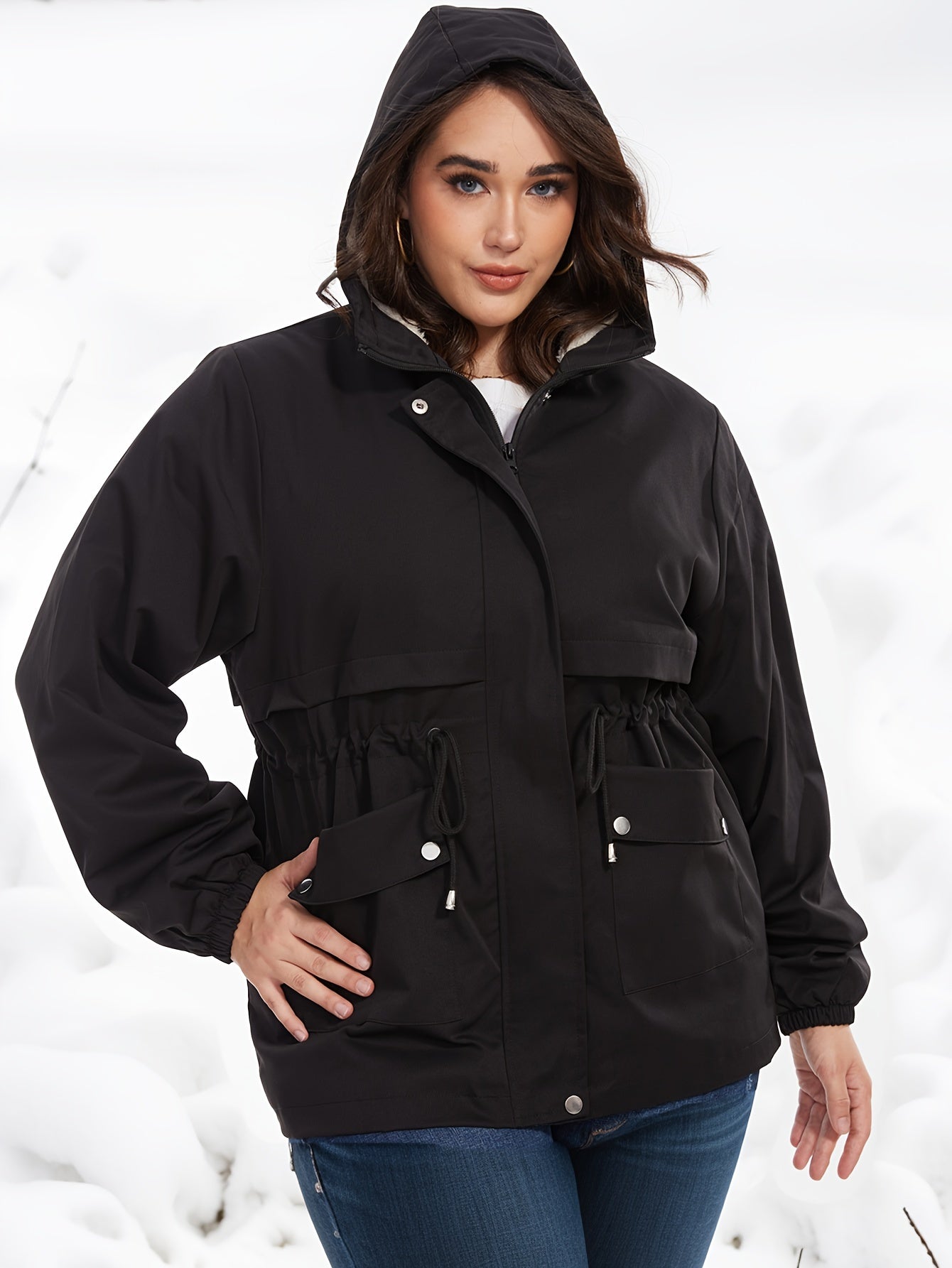 Waterproof Ladies Winter Coat With Hood